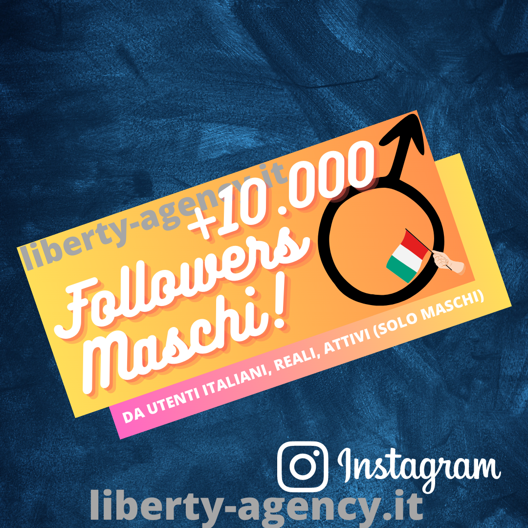 Followers Maschi Instagram ⭐⭐⭐⭐⭐