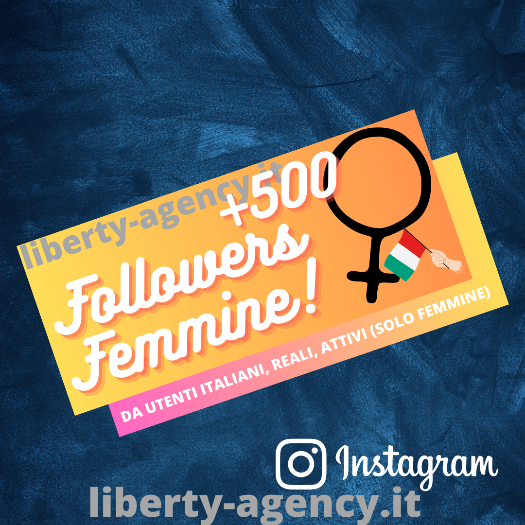 Followers Femmine Instagram ⭐⭐⭐⭐⭐